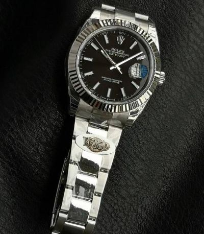 WKD Factory Rolex Datejust 41mm 3235 Movement Index Markers Black Face Watch